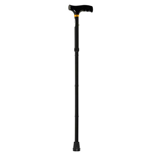 Homecraft - Bastón (longitud regulable, 73,6-83,2 cm), diseño de escamas, color negro
