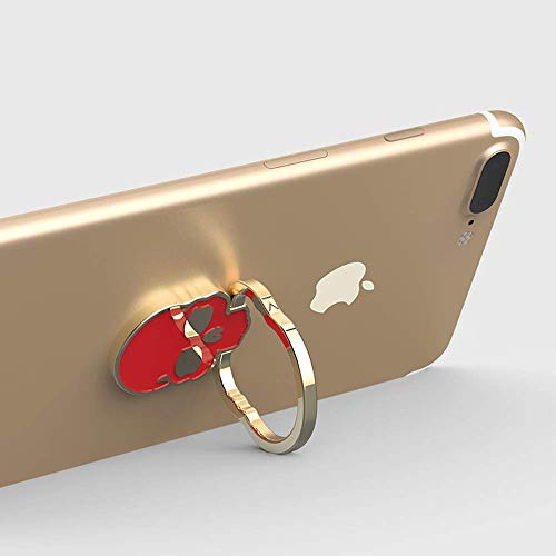 homEdge Agarre del Anillo del cráneo del teléfono Celular, 2 Paquetes de 360 ° Soporte de Anillo de Dedo Ajustable, Adecuado para el Soporte magnético de Montaje para automóvil para teléfono Celular