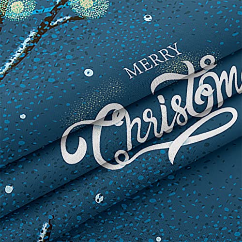 HOMEIEU Cortinas Opacas para Sala De Estar, Cortinas Navideñas 3D, Cortinas Suaves, Cortinas para Dormitorio (W80xH115cm-2PCS)