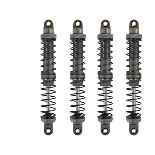 HONG YI-HAT Aceite 4PCS Ajustable Metal Amortiguador Gris 70/80/90/100/110/120 mm de 1/10 RC orugas axial SCX10 Traxxas TRX4 ABSiMA Sherpa Piezas de Repuesto (Color : 4PCS 100mm)
