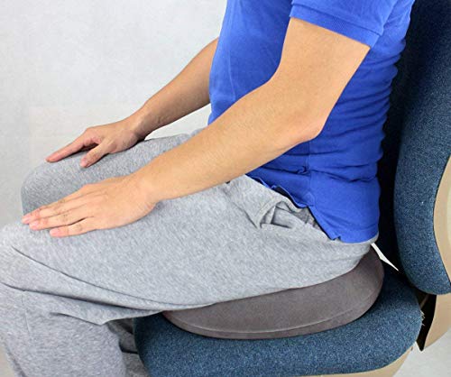 Houdian Cojín Redondo Inflable Almohada Soporte Lumbar con Bomba