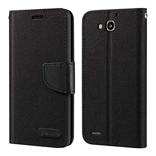 Huawei Honor 3X G750 Funda de piel Oxford con tapa trasera de TPU suave con imán para Huawei Ascend G750