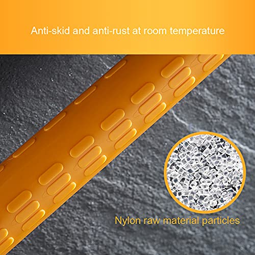 HXBH Pasamanos de baño, asas de seguridad de acero inoxidable, asas auxiliares sin barreras para personas mayores y discapacitadas, asas antideslizantes/yellow / 38cm