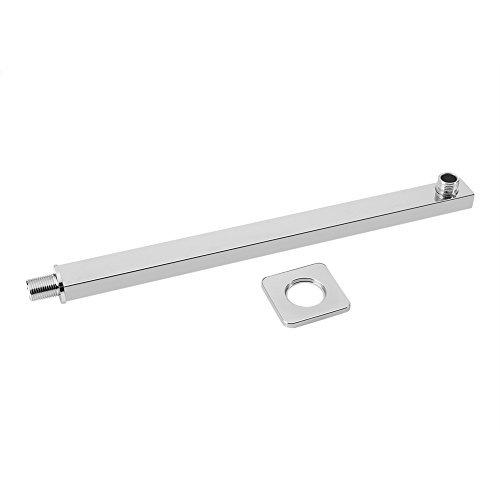 Hztyyier 13.8 Pulgadas Brazo de la extensión de la Ducha con la Barra Fija de la extensión de la Cabeza de Ducha de la Lluvia Fija montada en la Pared del Acero Inoxidable del Reborde