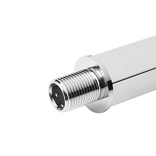 Hztyyier 13.8 Pulgadas Brazo de la extensión de la Ducha con la Barra Fija de la extensión de la Cabeza de Ducha de la Lluvia Fija montada en la Pared del Acero Inoxidable del Reborde