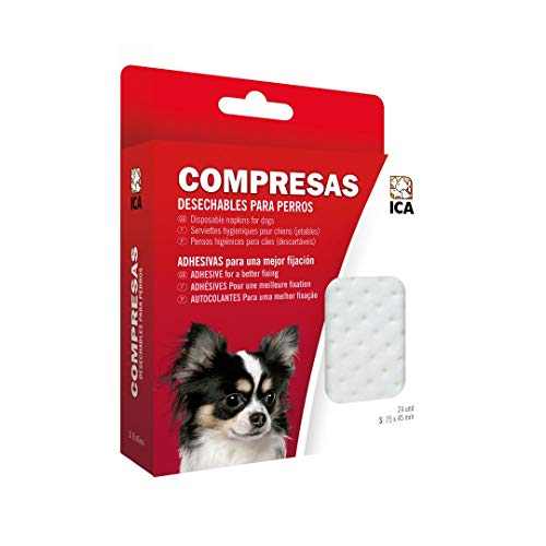 ICA COM1 - Compresas para Braguitas, Blanco, S (75 x 44 mm)