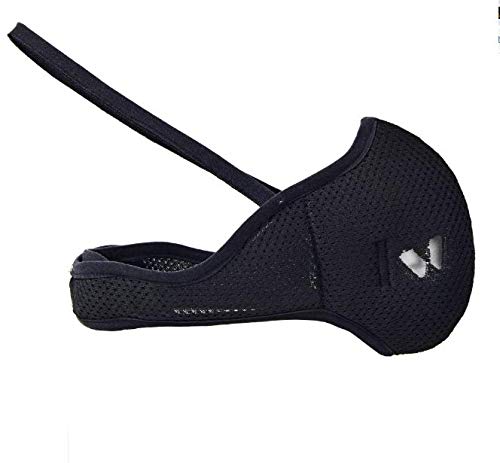 IDAWEN Sport Fashion Mascarilla Deportiva IDAWENMASK 2.0 - con Filtro de Nanofibras del CSIC - Máscara de Deporte de Cierre con Velcro - Mascarilla Lavable - Color Negro - Talla L