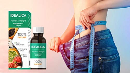 IDEALICA 100% Natural 20ml. Gotas Para Adelgazar Muy Rapido - Quemagrasas Potente Para Adelgazar - Antioxidante - Apto para veganos y vegetarianos - Sin gluten