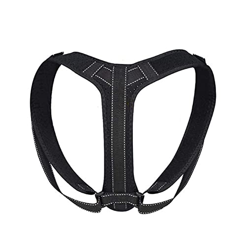IJNBHU Corrector médico de la Postura de la clavícula Niños Adultos Soporte para la Espalda Cinturón Corsé Ortesis ortopédica Hombro Correcto (Color: Tipo 3 Negro, Tamaño: Grande)