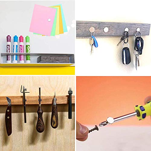 Imanes Neodimio, 6 x 3 mm Imán para Frigorífico Puerta de Disco, Imanes de Nevera para Pizarra DIY Manualidades Pasatiempos Oficina Multiusos (100 Piezas)