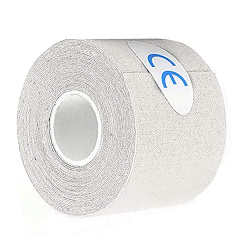 Impermeable Transpirable Prevenir Lesiones en Las articulaciones musculares Elástico Deporte Atlético Kinesiología Cinta de Vendaje Tex Medical Muscles Care 7x7x5cm BCVBFGCXVB (Blanco