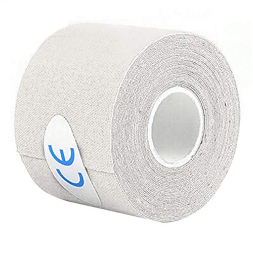 Impermeable Transpirable Prevenir Lesiones en Las articulaciones musculares Elástico Deporte Atlético Kinesiología Cinta de Vendaje Tex Medical Muscles Care 7x7x5cm BCVBFGCXVB (Blanco