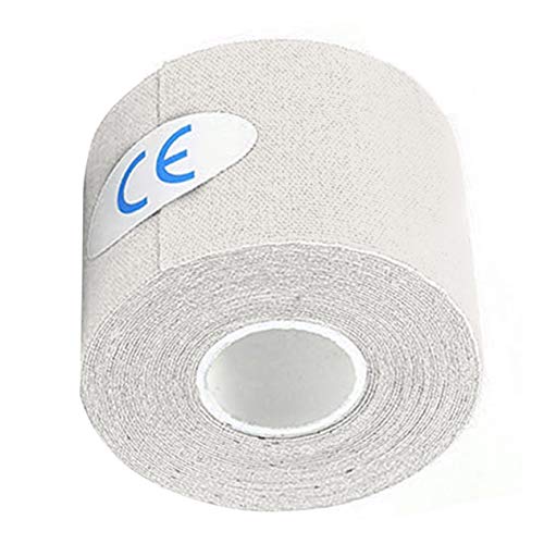 Impermeable Transpirable Prevenir Lesiones en Las articulaciones musculares Elástico Deporte Atlético Kinesiología Cinta de Vendaje Tex Medical Muscles Care 7x7x5cm BCVBFGCXVB (Blanco