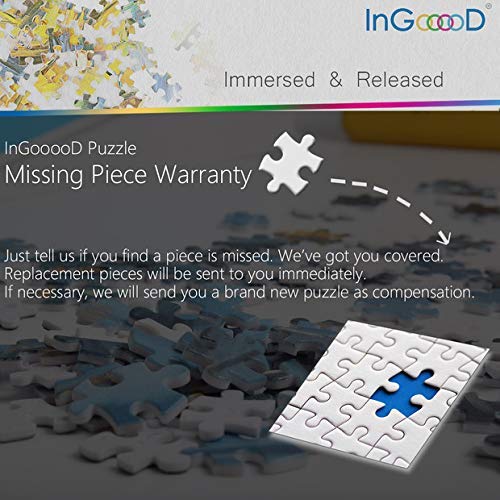 Ingooood-Jigsaw Puzzle 1000 Piezas-Sneak Peek Series- The Flower Girl_IG-0991 Juguetes de Entretenimiento para Adultos, graduación Especial o Regalo de cumpleaños, decoración del hogar