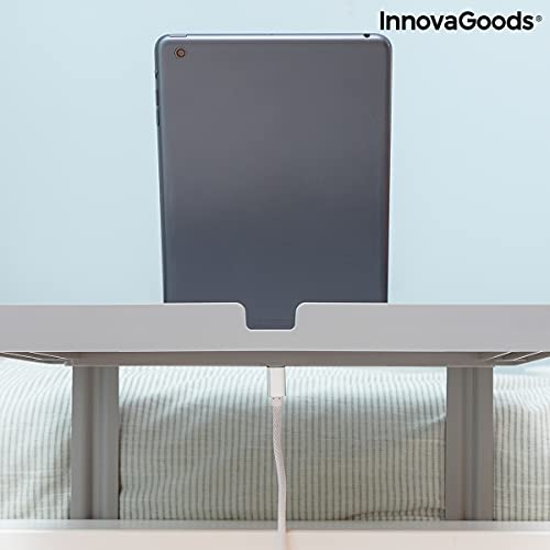 InnovaGoods | Mesa Auxiliar para la Cama Bedten | Color Gris