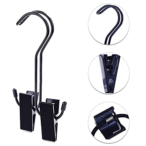 Inoxidable Botas de suspensión clip de zapatos Clips de suspensión de lavandería con ganchos Pins de ropa para el viaje de la mochila Portátil Clips de almacenamiento suspensión1grande+2pequeños
