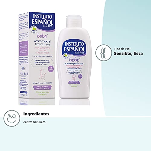 Instituto Español Bebé Aceite Corporal Suave - 150 ml