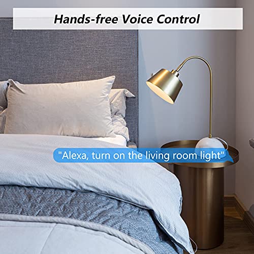 Interruptor Conmutador WiFi, Maxcio Interruptor Luz Inalámbrico 2 Vías Compatible con Alexa Echo/Dot/Tap, Google Home, Mini Relé de Interruptor Inteligente con Temporizaor, 2 Packs