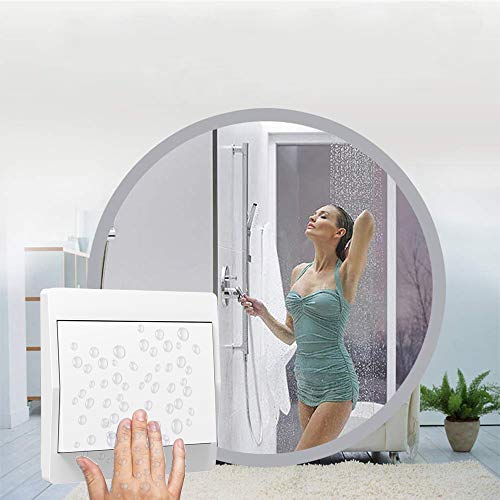 Interruptor inalámbrico auto alimentado, sin cables, sin batería, control remoto inalámbrico, iluminación y aparatos eléctricos, a prueba de agua y seguro, se puede colocar directamente en el baño