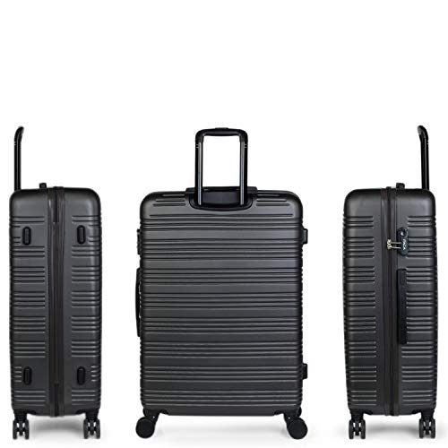 ITACA - Maleta de Viaje Grande rígida 4 Ruedas Trolley 78 cm de abs. Gran Capacidad. Dura y Ligera. candado Integrado. Estudiante y Profesional. Estilo y Marca. t72170, Color Antracita