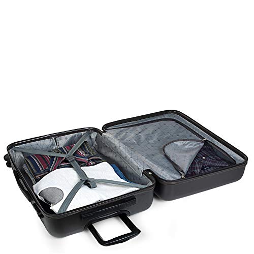 ITACA - Maleta de Viaje Grande rígida 4 Ruedas Trolley 78 cm de abs. Gran Capacidad. Dura y Ligera. candado Integrado. Estudiante y Profesional. Estilo y Marca. t72170, Color Antracita
