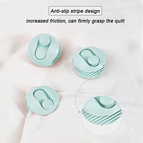 ITME 6 Pcs Clips de Edredón , Clip de Edredón sin Aguja Seguro, Clips para Fundas de Edredón Antideslizantes para el Hogar para Fijar Fundas de Edredón, Hojas, Calcetines, Cortinas