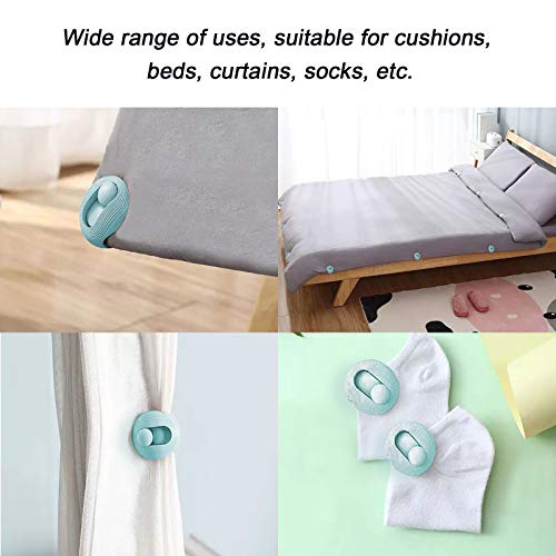 ITME 6 Pcs Clips de Edredón , Clip de Edredón sin Aguja Seguro, Clips para Fundas de Edredón Antideslizantes para el Hogar para Fijar Fundas de Edredón, Hojas, Calcetines, Cortinas