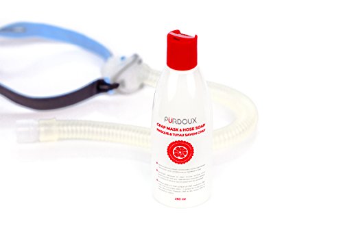 Jabón para Mascarillas CPAP y Mangueras CPAP y Tubos CPAP - 250 mL - sin alcohol - sin látex (1 x 250 mL, Aroma de Pomelo - Limón)