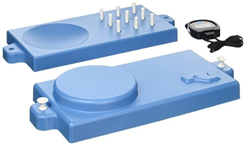 Jamar Kit de Prueba de Clavijas de 9 Orificios, para Ayudar la Coordinación Motriz y la Destreza de Dedos, para Rehabilitación, Terapia Ocupacional y Fisioterapia de Jóvenes, Adultos y Niños