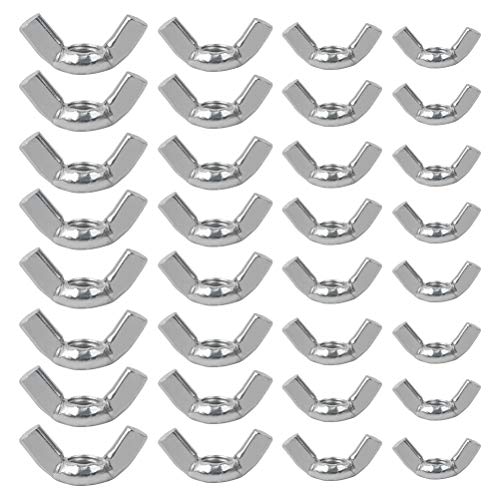 JAOMON - 80 Piezas de Tuercas de Mariposa M4, M5, M6, M8, Tuercas de Mariposa Galvanizadas, Juego de Surtido de Tuercas de Mariposa para Accesorios de Muebles Industriales de Bricolaje