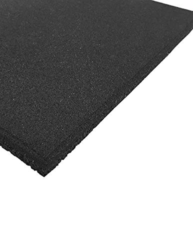 Jardin202 - Pack Entrena - Loseta de Caucho Maciza Profesional Negra - 50x50 | x4 losetas