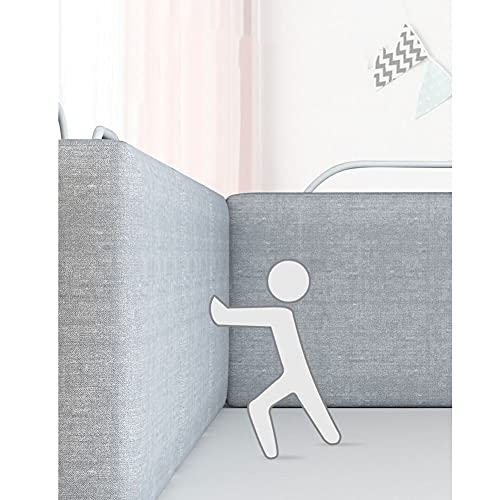 JHAISMAO Barandillas de Seguridad Ajustables para Cama para niños pequeños, barandilla Lateral para Cama de bebé barandillas de Seguridad para Cama(Size:60cm,Color:3)