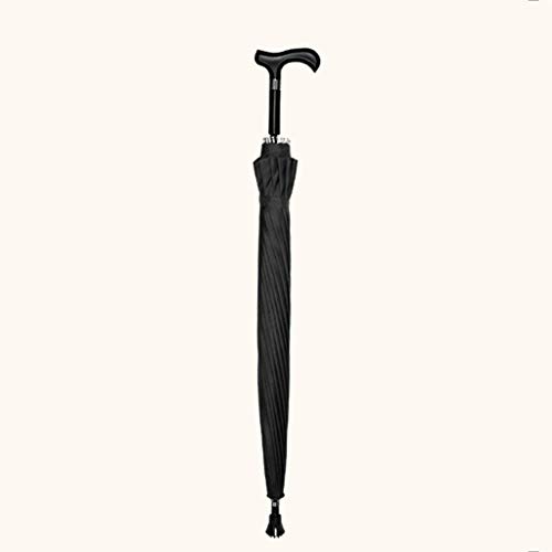 JHDPH3 Muletas de Edad Avanzada - Bastón del Paraguas Individual Doble Lluvia y luz Paraguas ltifunction Hombres y Mujeres muletas Paraguas 4 Colores 0,56 kg