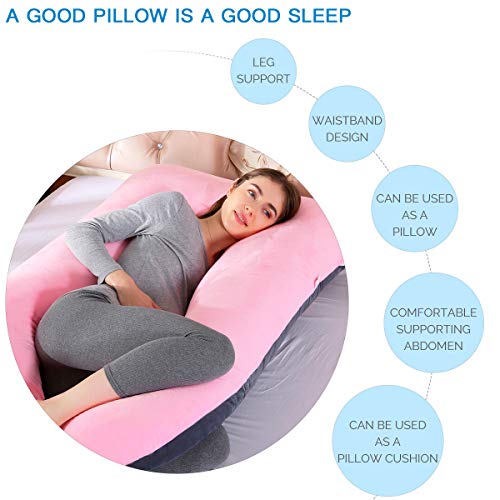 Jian Ya Na Almohada de Embarazo Almohada de Lactancia Almohada de Maternidad Multifuncional con Soporte para Todo el Cuerpo