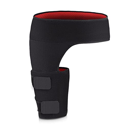 JINTD Brace de Cadera para Mujeres y Hombres, Los relieves del dolorPorencia de los músculos y tendones del aductor Alrededor de la Ingle, Quad y el tendón de la corva, la Envoltura de la Ingle.