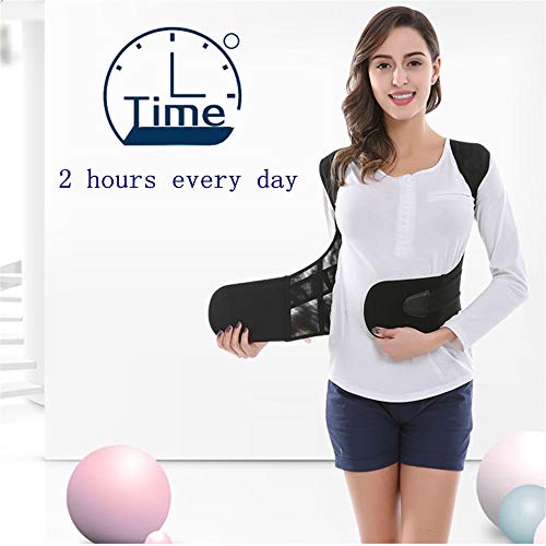 JIUYUE Corset Corsé Espalda Postura Corrector Terapia Hombro Lumbar Brace Columna de Apoyo Correa de Postura Postura para Hombres Mujeres (Size : Size XL)