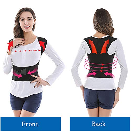 JIUYUE Corset Corsé Espalda Postura Corrector Terapia Hombro Lumbar Brace Columna de Apoyo Correa de Postura Postura para Hombres Mujeres (Size : Size XL)