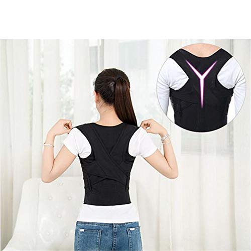 JIUYUE Corset Corsé Espalda Postura Corrector Terapia Hombro Lumbar Brace Columna de Apoyo Correa de Postura Postura para Hombres Mujeres (Size : Size XL)