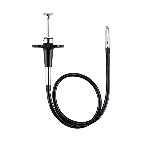 JJC Cable de Obturador Mecánico para Fujifilm Sony Leica Olympus Panasonic y Otras Cámaras con Botón de Disparador de Rosca (40 cm), Color Negro
