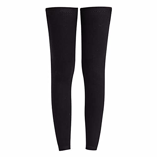 JJGS rodillera deportiva, leggings largos de algodón, rodillera protectora para hombres y mujeres, adecuado para dolores articulares, artritis, deportes, sueño,mantener el calor en climas fríos Black-