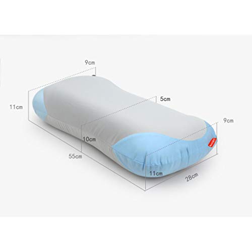 JKL J-Almohada Las Almohadas inflables cervicales de los niños Adultos, Almohadas caseras del sueño del Hotel del Viaje (Solas) los 55 * 28 * 11cm (Color : A)