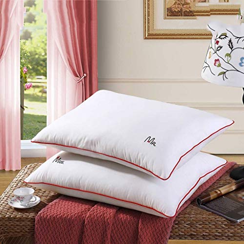 JKL Masaje casero cómodo par Almohada, Proteger Almohada Cervical, Almohada de Cuello Adulto, masajeador de presión de Dedo (par) 48 * 74 CM (Color : A)