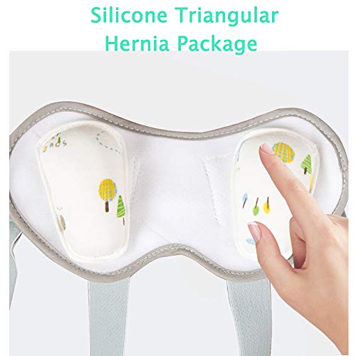 JMung Faja Hernia Inguinal Hombre Braguero Hernia Inguinal Izquierdo y Derecho Transpirable y Ajustable de Doble Cara Cinturon Hernia Inguinal Alivio del Dolor de Inguinal,Gris