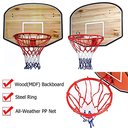 JNOIHF Mini baloncesto portátil for la pared de la puerta de la puerta combinada con el baloncesto que cuelga los deportes al aire libre de interior,regalos de juguetes de baloncesto for adultos y niñ