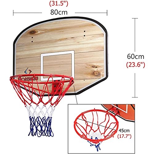 JNOIHF Mini baloncesto portátil for la pared de la puerta de la puerta combinada con el baloncesto que cuelga los deportes al aire libre de interior,regalos de juguetes de baloncesto for adultos y niñ