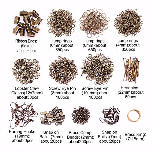 Joyeee Jewelry Making Kit Herramientas de joyería Resultados de la joyería Kit de Inicio Joyas Rebordear Kit de Herramientas de reparación y reparación Kit de Suministro de joyería