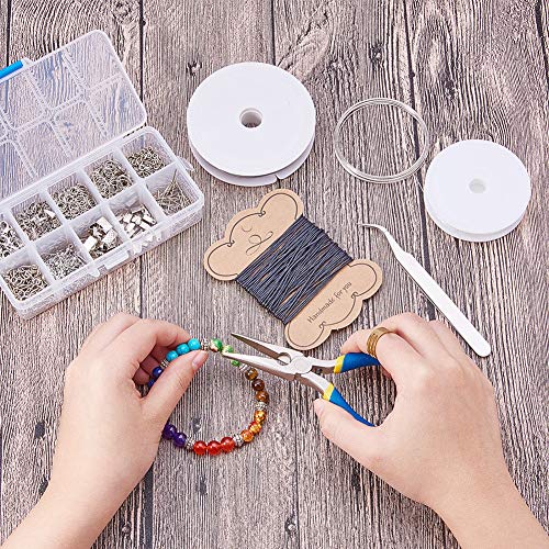 Joyeee Jewelry Making Kit Herramientas de joyería Resultados de la joyería Kit de Inicio Joyas Rebordear Kit de Herramientas de reparación y reparación Kit de Suministro de joyería