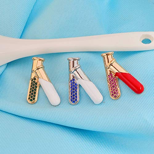 Joyería médica, microscopio dental, laringoscopio, tubos de ensayo de útero para mujer, broche de caduceo con neurona Rn, broche con insignias de Metal, broches