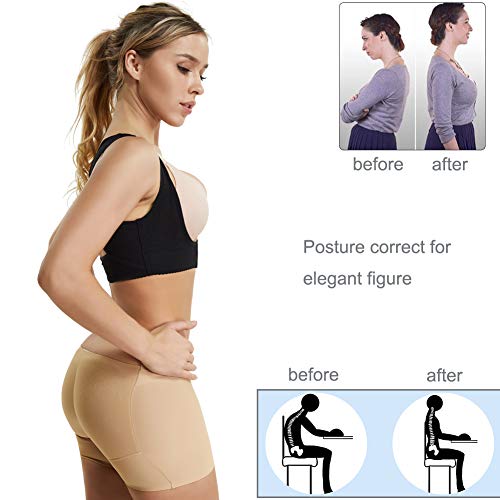 Joyshaper Sujetador Corrector de Postura con Soporte de Espalda en X para Mujer Soporte de Busto Chaleco de Compresión sin Brazo
