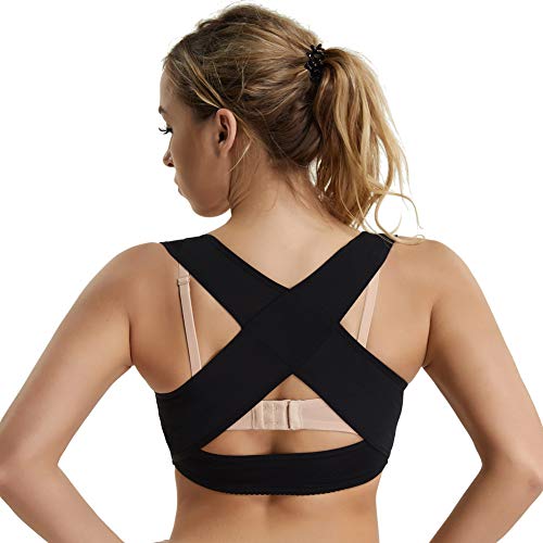 Joyshaper Sujetador Corrector de Postura con Soporte de Espalda en X para Mujer Soporte de Busto Chaleco de Compresión sin Brazo